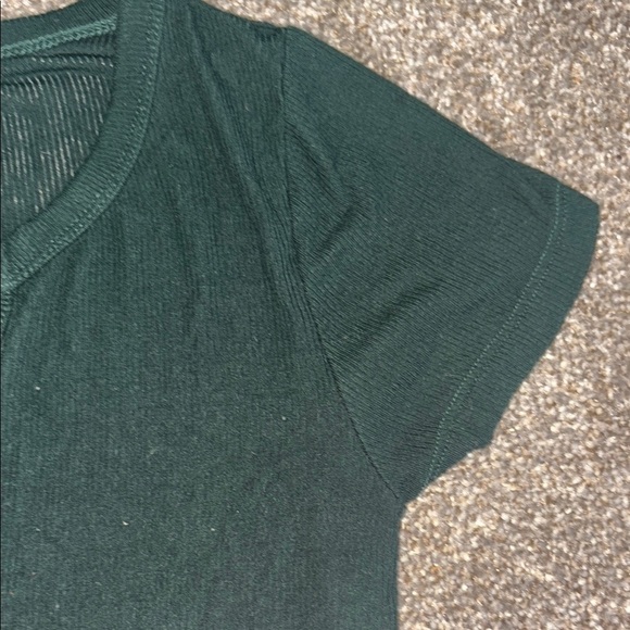 Harlow Green Buttoned Crop Top - Picture 3 of 6